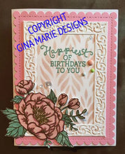 Load image into Gallery viewer, Gina Marie Metal cutting die - flourish frame