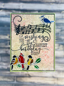 Gina Marie Metal cutting die -  Flourished Music Notes