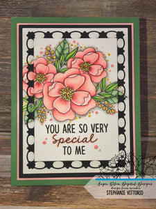 Gina Marie Metal cutting die - flower chain rectangle