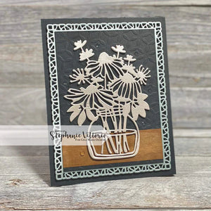 Gina Marie Metal cutting die -  Flower Jar