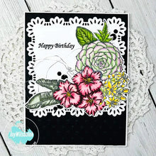 Load image into Gallery viewer, Gina Marie Metal cutting die - Feather Lace Square