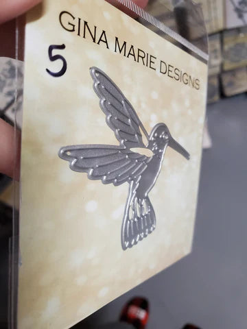 Gina Marie Metal cutting die - Flying Hummingbird - Humming bird