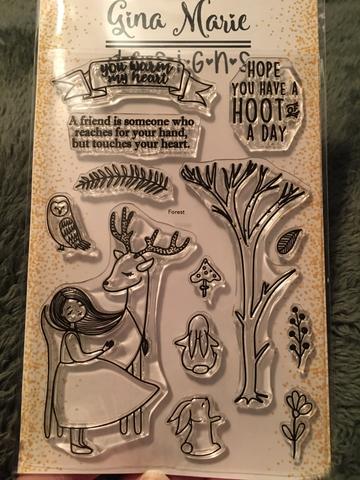 Gina Marie Clear stamp set - Forest Friends