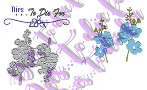 Dies ... to die for metal cutting die - Forget me not Flower stems