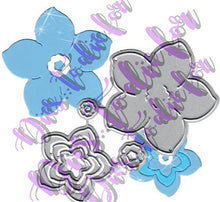 Load image into Gallery viewer, Dies ... to die for metal cutting die - Forget me not Flowers