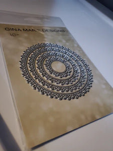 Gina Marie Metal cutting die - Flower Pleated lace circle
