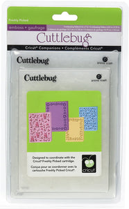 Cuttlebug Cricut companion embossing folder set - Freshly picked