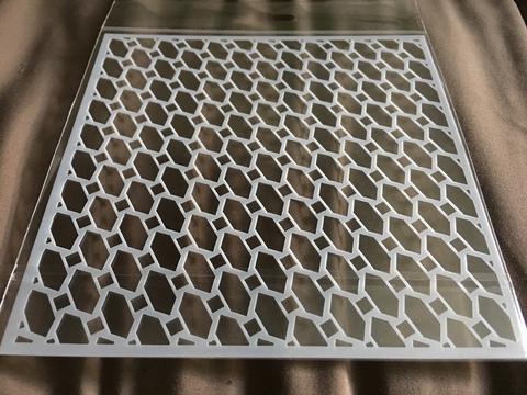 Gina Marie stencil 6x6 - Geo Diamonds