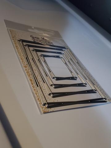 Gina Marie Metal cutting die -  Geometric double frame die set