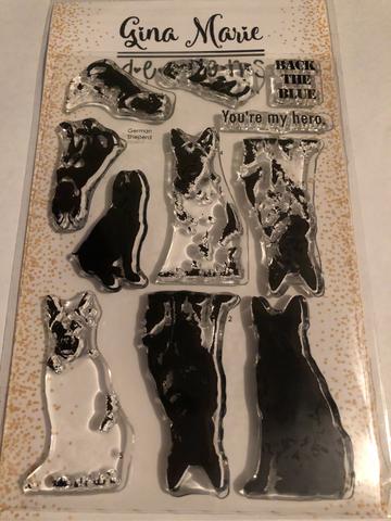 Gina Marie Clear stamp set - Dog - German Shepherd
