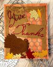 Load image into Gallery viewer, Dies ... to die for metal cutting die - Give Thanks Fall Harvest words
