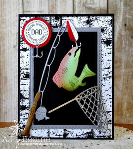 Gina Marie Metal cutting die - Gone fishing