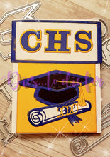 Load image into Gallery viewer, Dies ... to die for metal cutting die - Hannah&#39;s Varsity Font with Shadow