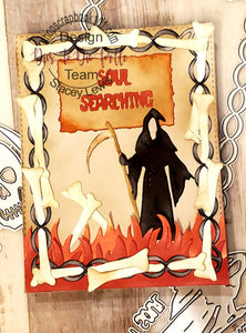 Dies ... to die for LLC metal cutting die - Skull , Bone and Sword - Pirate