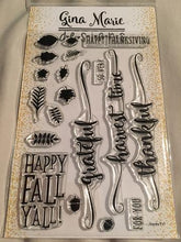 Load image into Gallery viewer, Gina Marie Clear stamp set - Happy Fall