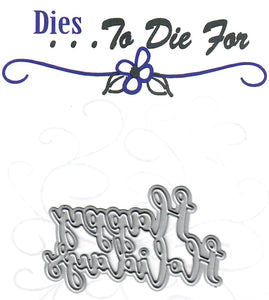 Dies ... to die for metal cutting die - Happy Holidays word