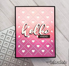 Load image into Gallery viewer, Gina Marie Metal cutting die - Argyle Heart background