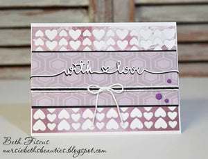 Gina Marie Metal cutting die - Heart sand star confetti