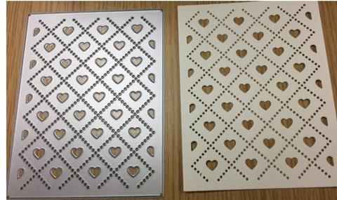 Gina Marie Metal cutting die - Argyle Heart background