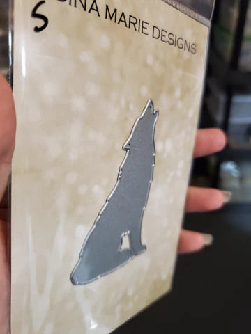 Gina Marie Metal cutting die - Howling wolf
