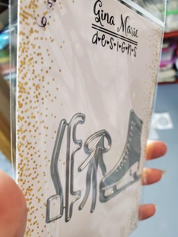 Gina Marie Metal cutting die - Ice Skate set