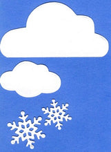 Load image into Gallery viewer, Dies ... to die for metal cutting die - Winter sky - snowflakes clouds