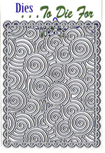 Load image into Gallery viewer, Dies ... to die for metal cutting die - Spiral Background plate