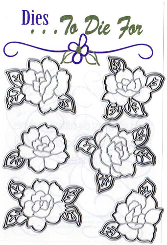 Dies ... to die for metal cutting die - Rose set - embossed