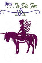 Load image into Gallery viewer, Dies ... to die for metal cutting die - Fairy and Unicorn