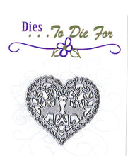 Load image into Gallery viewer, Dies ... to die for metal cutting die - Deer Love heart