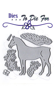 Dies ... to die for metal cutting die - Enchanted horse - Unicorn, Pegasus or a horse