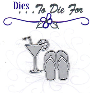 Dies ... to die for metal cutting die - Flip flops and Tropical Drink