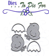 Load image into Gallery viewer, Dies ... to die for metal cutting die - Lil&#39; Easter Chick and Egg