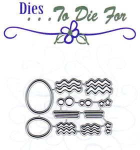 Dies ... to die for metal cutting die - Easter Build - A - egg small set