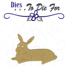 Load image into Gallery viewer, Dies ... to die for metal cutting die - Laying Bunny Rabbit