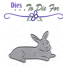 Load image into Gallery viewer, Dies ... to die for metal cutting die - Laying Bunny Rabbit