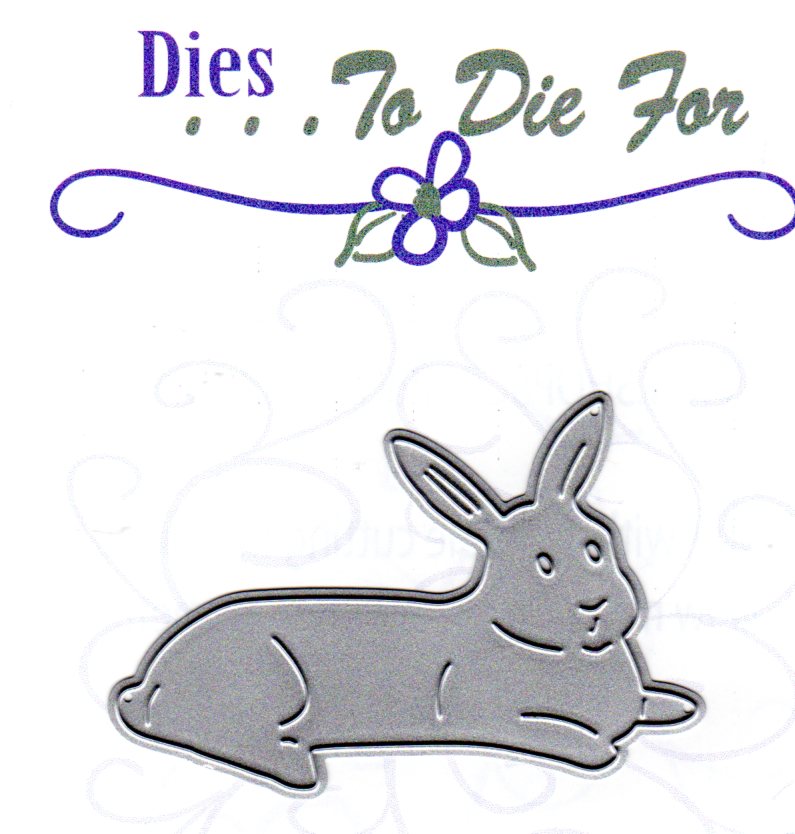 Dies ... to die for metal cutting die - Laying Bunny Rabbit