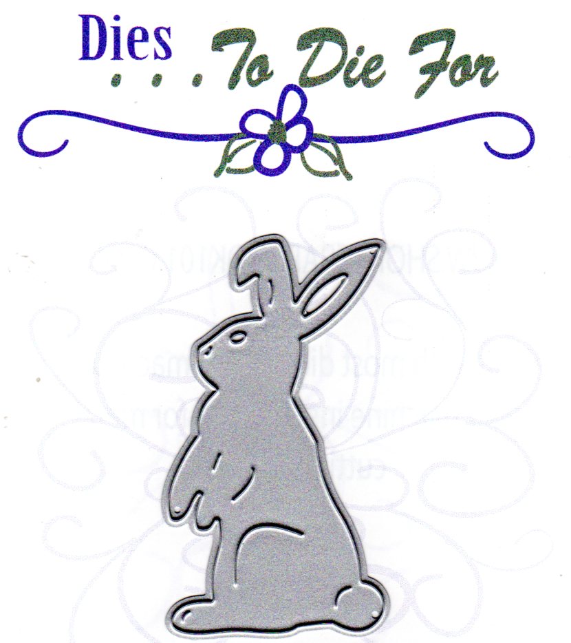 Dies ... to die for metal cutting die - Standing Bunny rabbit large