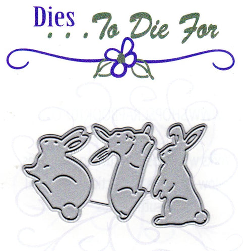Dies ... to die for metal cutting die - Bunny rabbit trio
