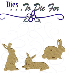 Dies ... to die for metal cutting die - Bunny rabbit trio