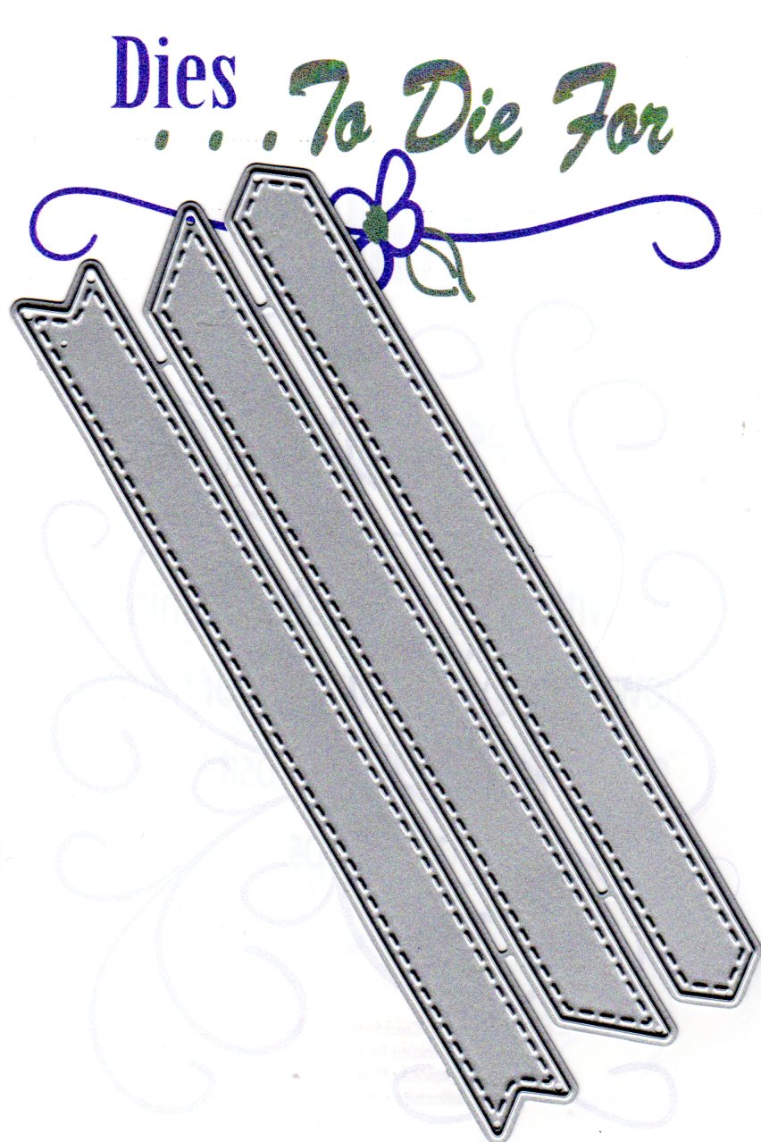 Dies ... to die for metal cutting die - Accent ribbons stitched