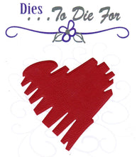 Load image into Gallery viewer, Dies ... to die for metal cutting die - Large scribble heart