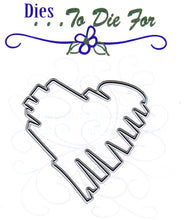 Load image into Gallery viewer, Dies ... to die for metal cutting die - Large scribble heart
