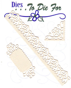 Dies ... to die for metal cutting die - Fancy Corner Border and tag set