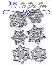 Load image into Gallery viewer, Dies ... to die for metal cutting die - small snowflake set