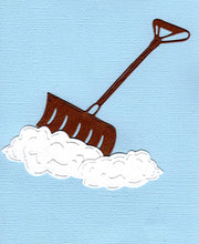 Load image into Gallery viewer, Dies ... to die for metal cutting die - Snow shovel and snow mounds