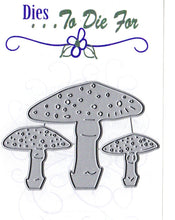 Load image into Gallery viewer, Dies ... to die for metal cutting die - Fairy Mushrooms