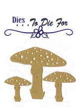 Load image into Gallery viewer, Dies ... to die for metal cutting die - Fairy Mushrooms