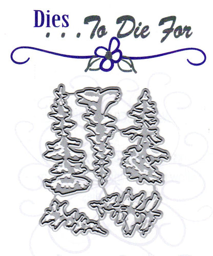 Dies ... to die for metal cutting die - Pine tree set - small