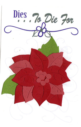 Dies ... to die for metal cutting die - Poinsettia #1 x - large